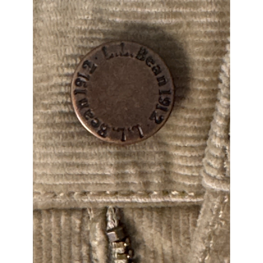 LL Bean Skirt Women's  Light Brown Corduroy Retro 5 Pocket Style Size 10 Petite - Picture 12 of 12